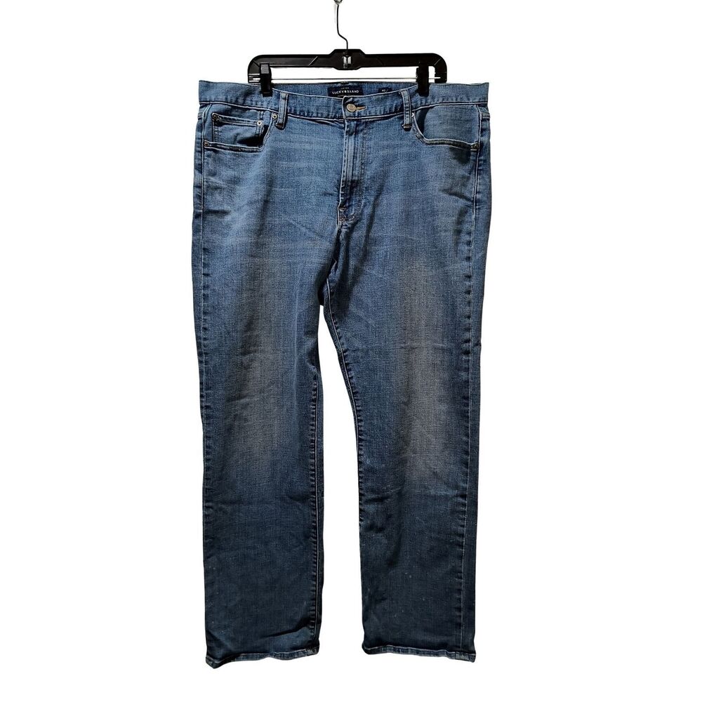 Lucky Brand 181 Relaxed Straight Jeans Men 40x32 Blue Stretch Denim *FLAWS*